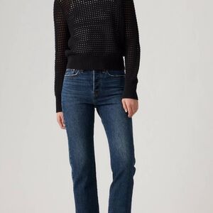 Levi's Dark Blue Straight Leg Women's Jeans size 27